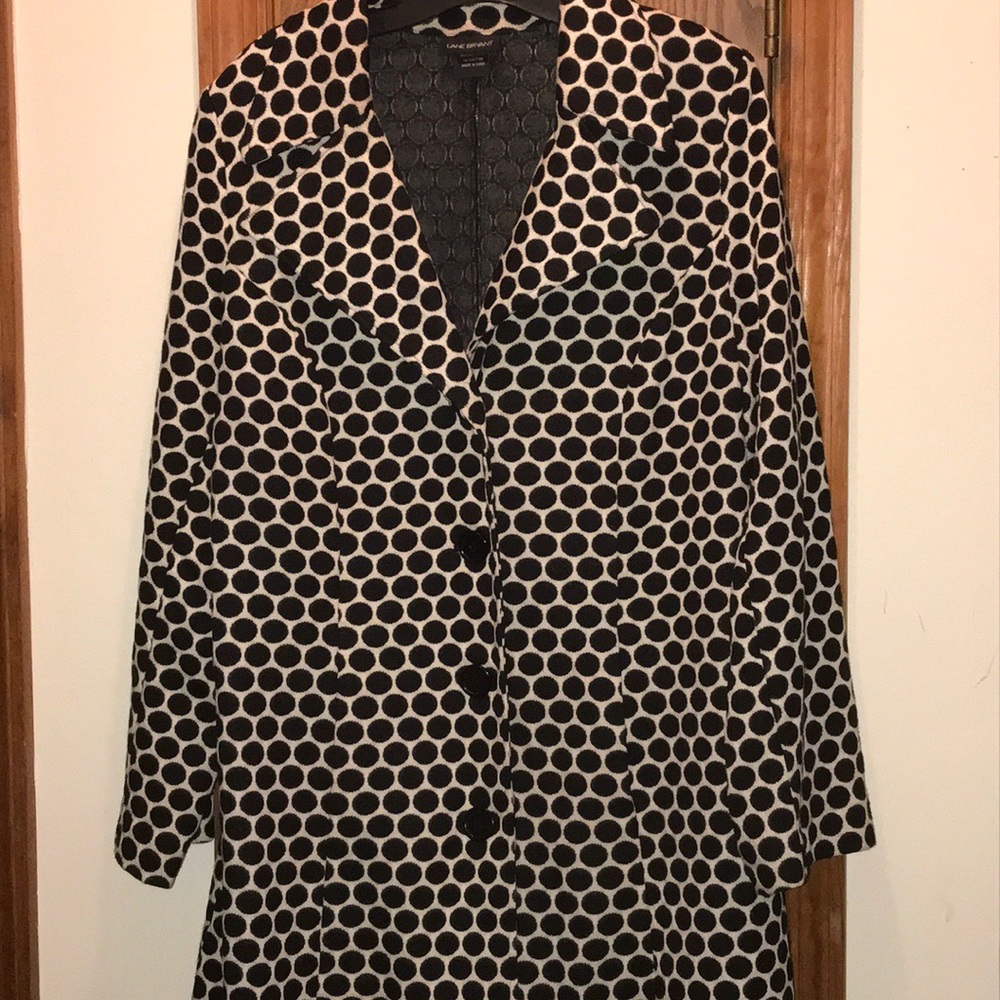 Lovely Black and white polka dot women’s blazer
